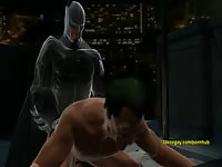 Batman hentai getting blowjob from a criminal