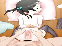 Little anime bitch got bounded and fucked by huge cock