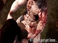 3D lady got fucked by a butcher in horror hentai