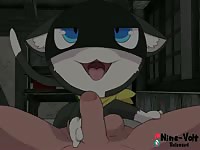 Cute little dog sucking a man's big dick in beastiality cartoon