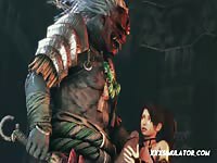 Sexy 3D hentai teen got caught and fucked by monster