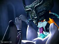 3D animal girl sucking big hard dick