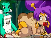 Toon 3D sex with beautiful lesbians having sex