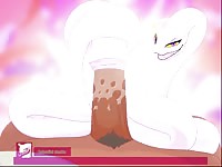 Snake playing with dildo in beastiality hentai