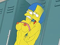 The Simpsons hentai sex in the gym