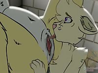 Furry animal girl got pussy eaten and fucked by furry hentai boyfriend