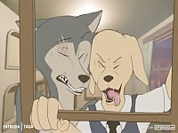 Intense hentai brutal sex with gay furry dog getting banged by his friend