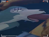 Beastiality hentai porn of dog giving blowjob to a dude