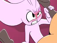 Angry slut with big tits destroying the holes of a pink girl hentai slut