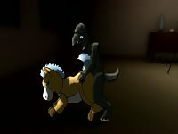 Animal girl bird dressed like a horse to get fucked in beastiality hentai