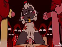 Little hentai slut monster loves getting wild anal banging from random erect dicks