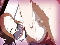 Young innocent hentai student sucking and deepthroating two old fat cock