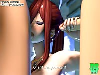 Young 3D hentai sluts loves having gangbang in public places