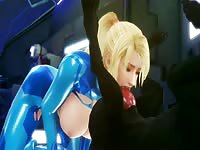 Beautiful blonde hentai slut sucking dog dick