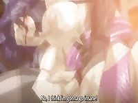 Busty hentai slut receiving brutal fucking from huge erect cock