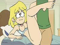 Blonde hentai chick letting her professor fuck her pussy