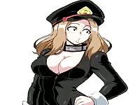 Anime lady police with big boobs