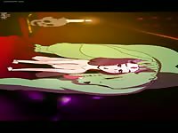 Cute anime girl got fucked in the ass by a huge dick